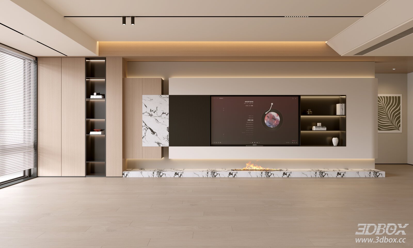 Modern Living Room Living Room TVBackground Wall Living Room Cream Style Background Wall