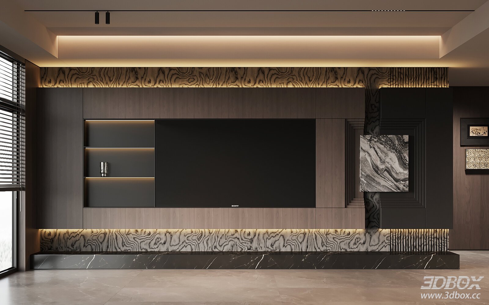 Modern Italian TVBackground Wall