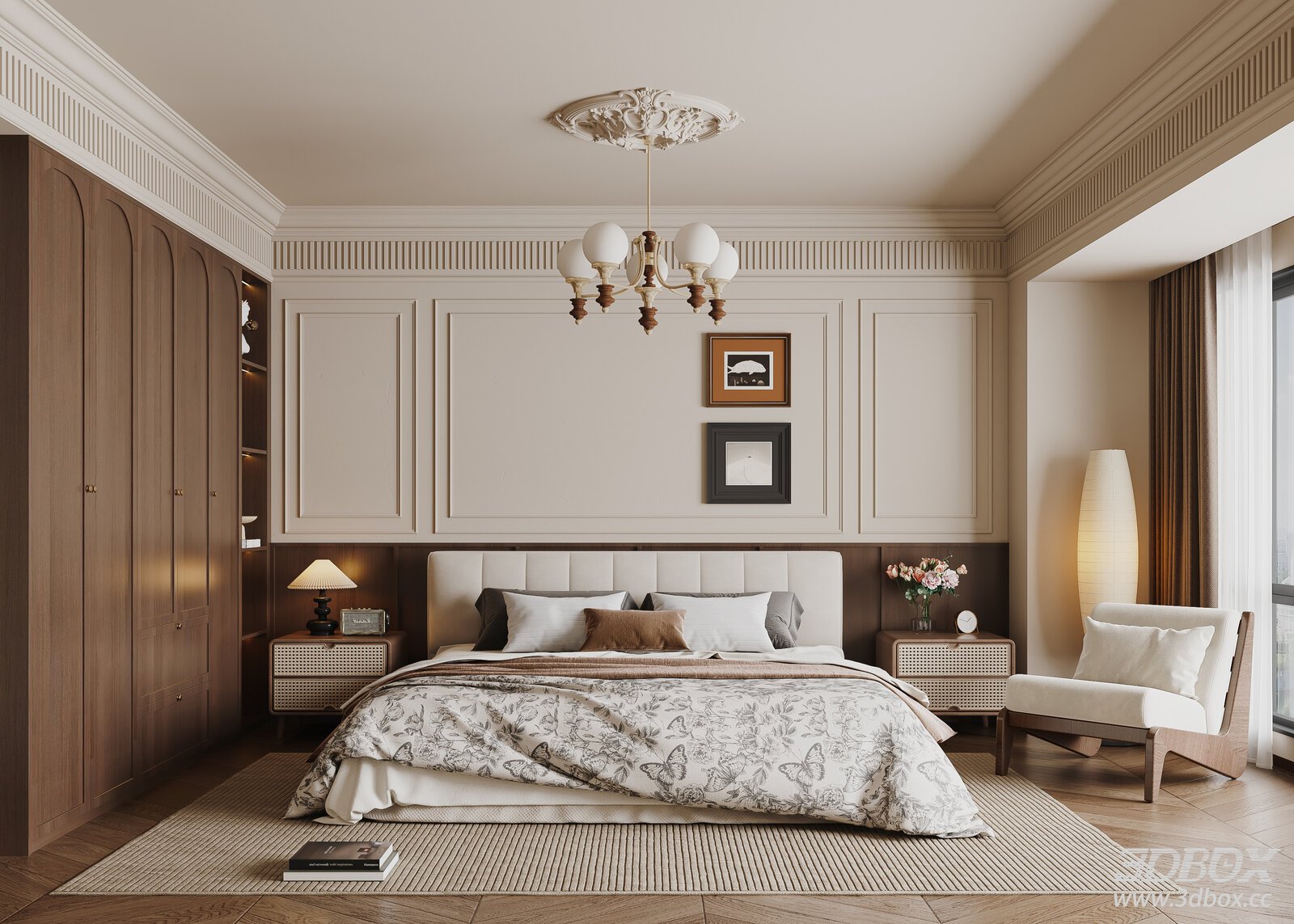 French Vintage Bedroom