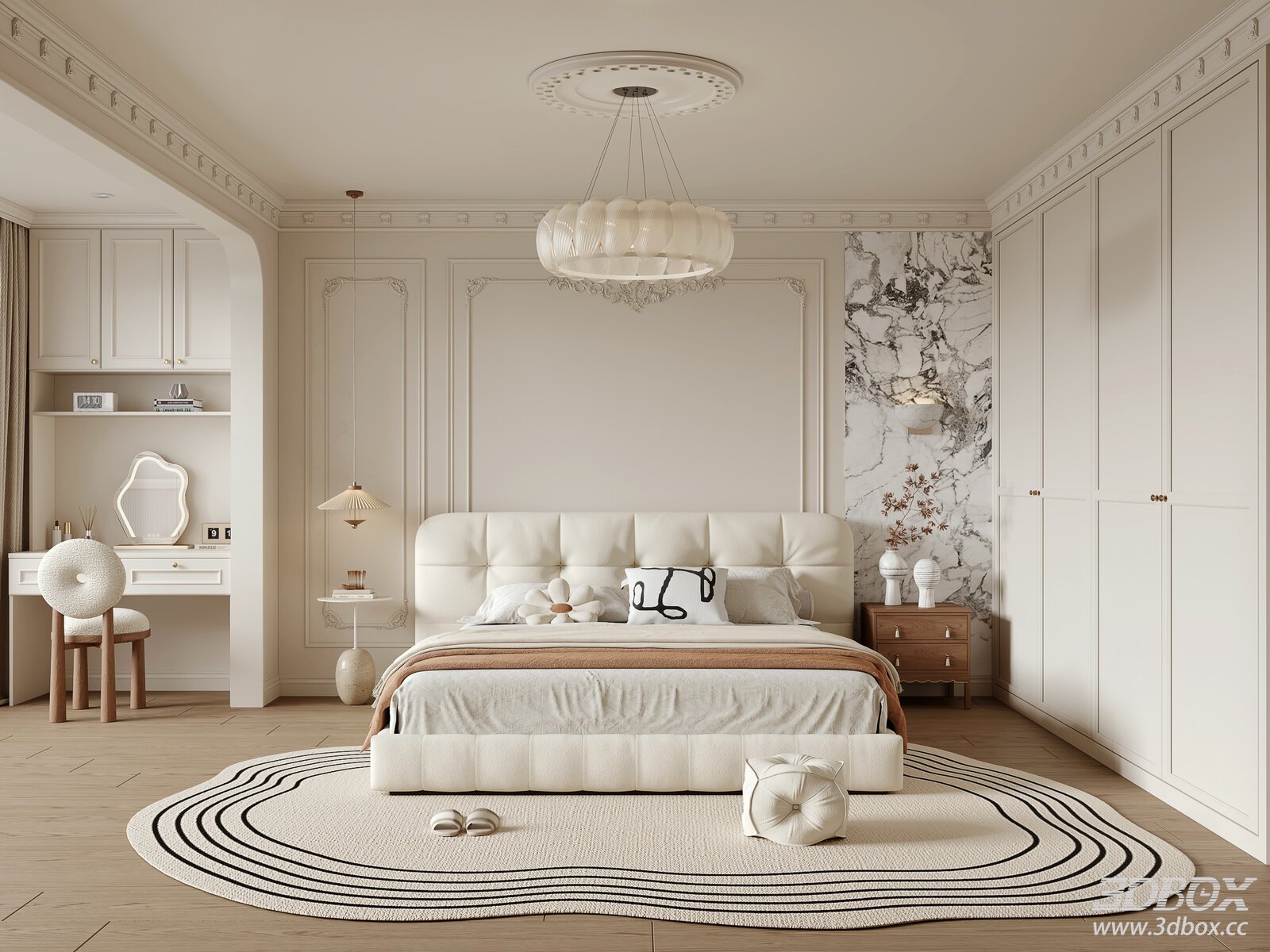 French Cream Style Bedroom