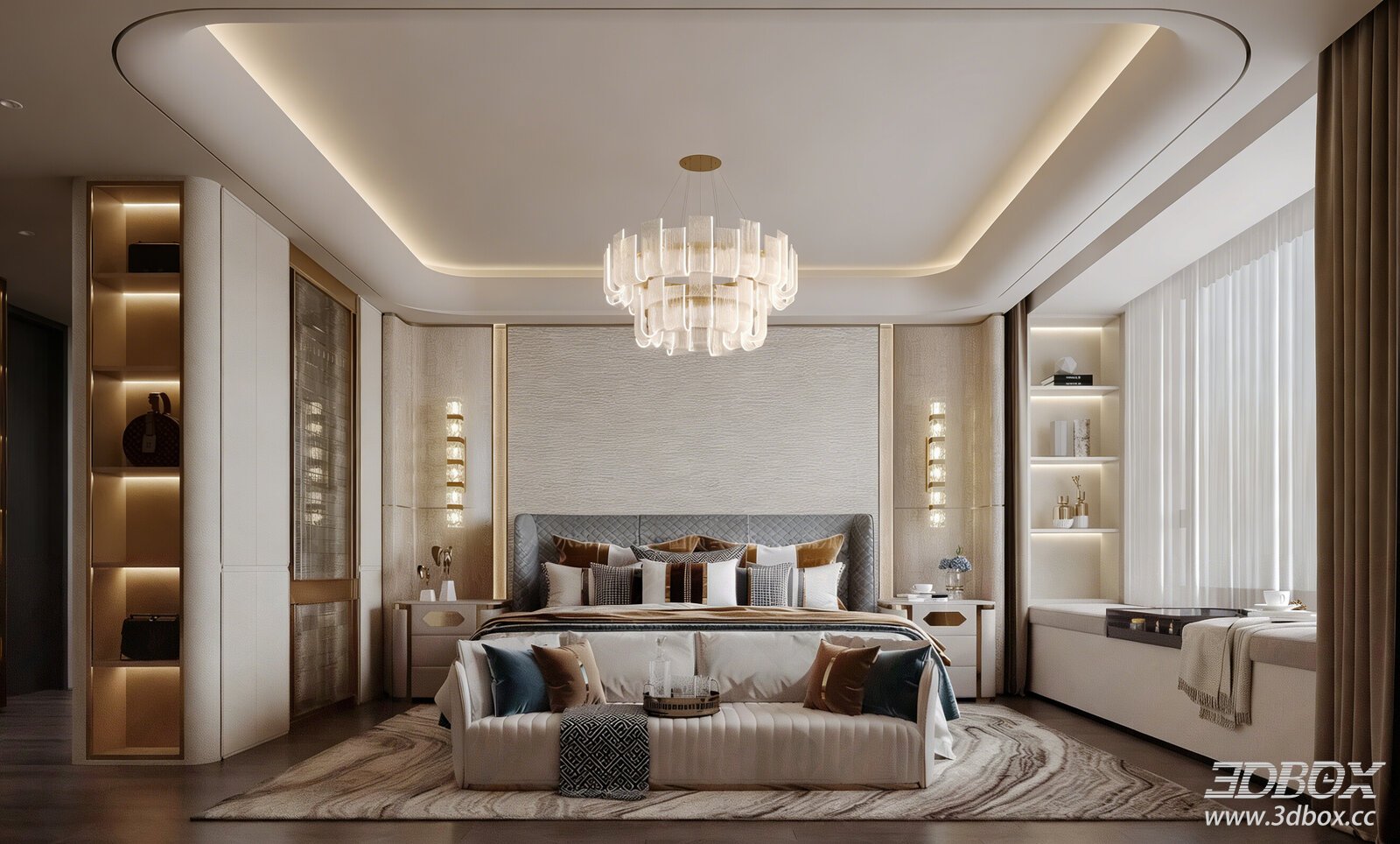 Light Luxury Master Bedroom