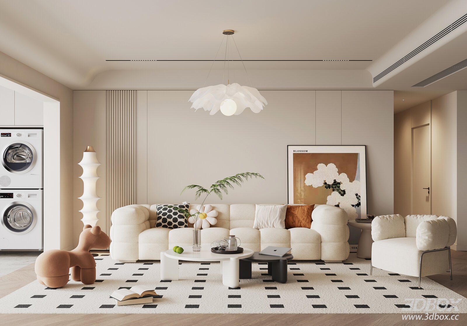 Modern Cream Style Living Room