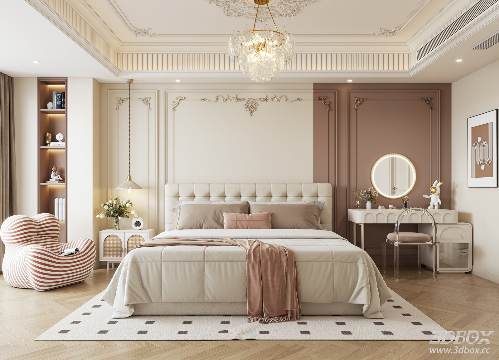 French Cream Style Bedroom