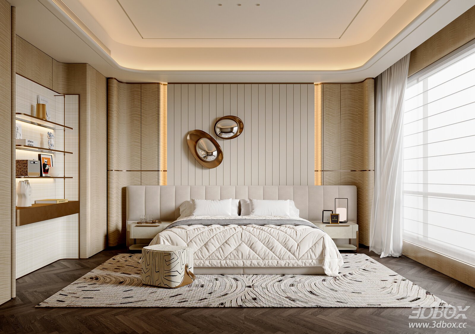 Modern Light Luxury Bedroom Light Luxury Light Luxury Double Bed Bedroom