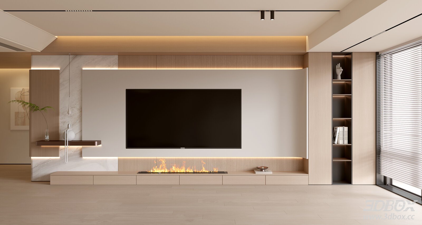 Modern Living Room Living Room TVBackground Wall Living Room Cream Style Background Wall