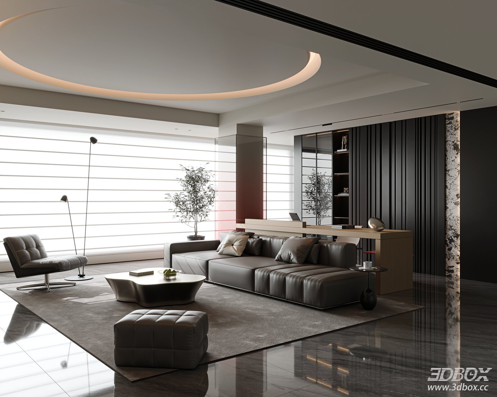 Italian Living Room Open Plan Living Room Living Room Study Open Living Sofa Coffee Table Sofa Sofa Decorative Cabinet TV