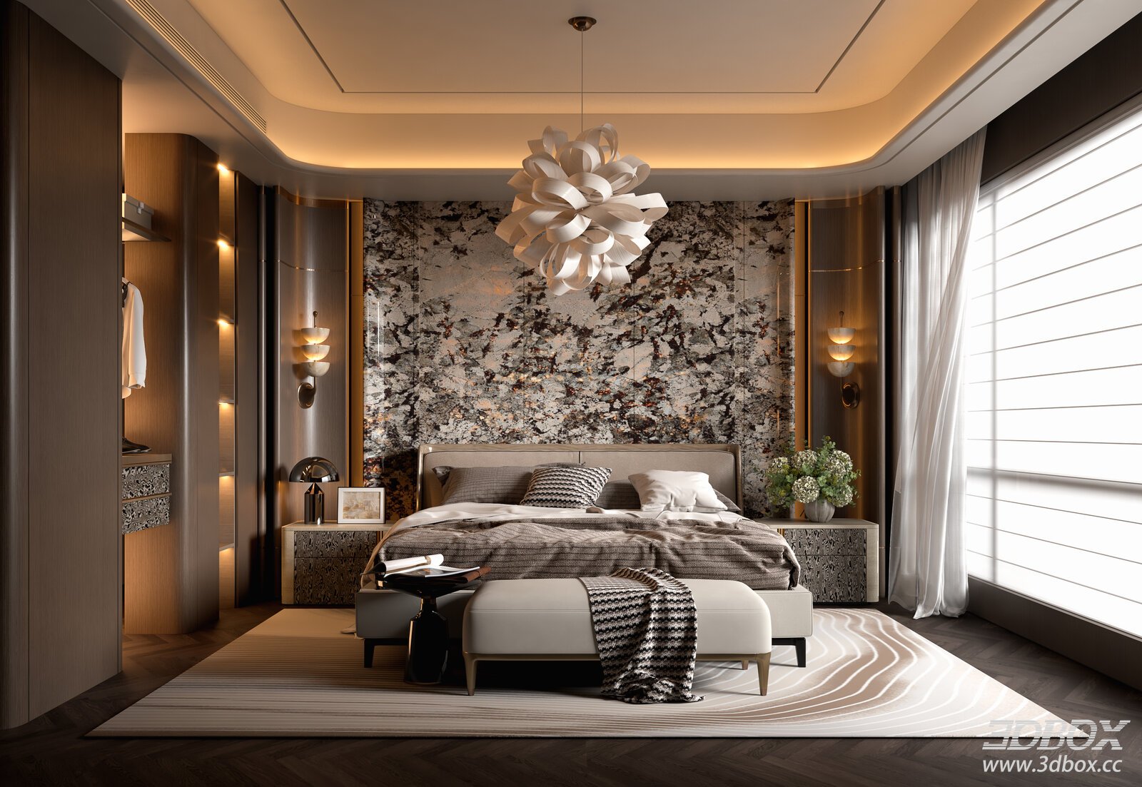 Modern Italian Light Luxury Bedroom