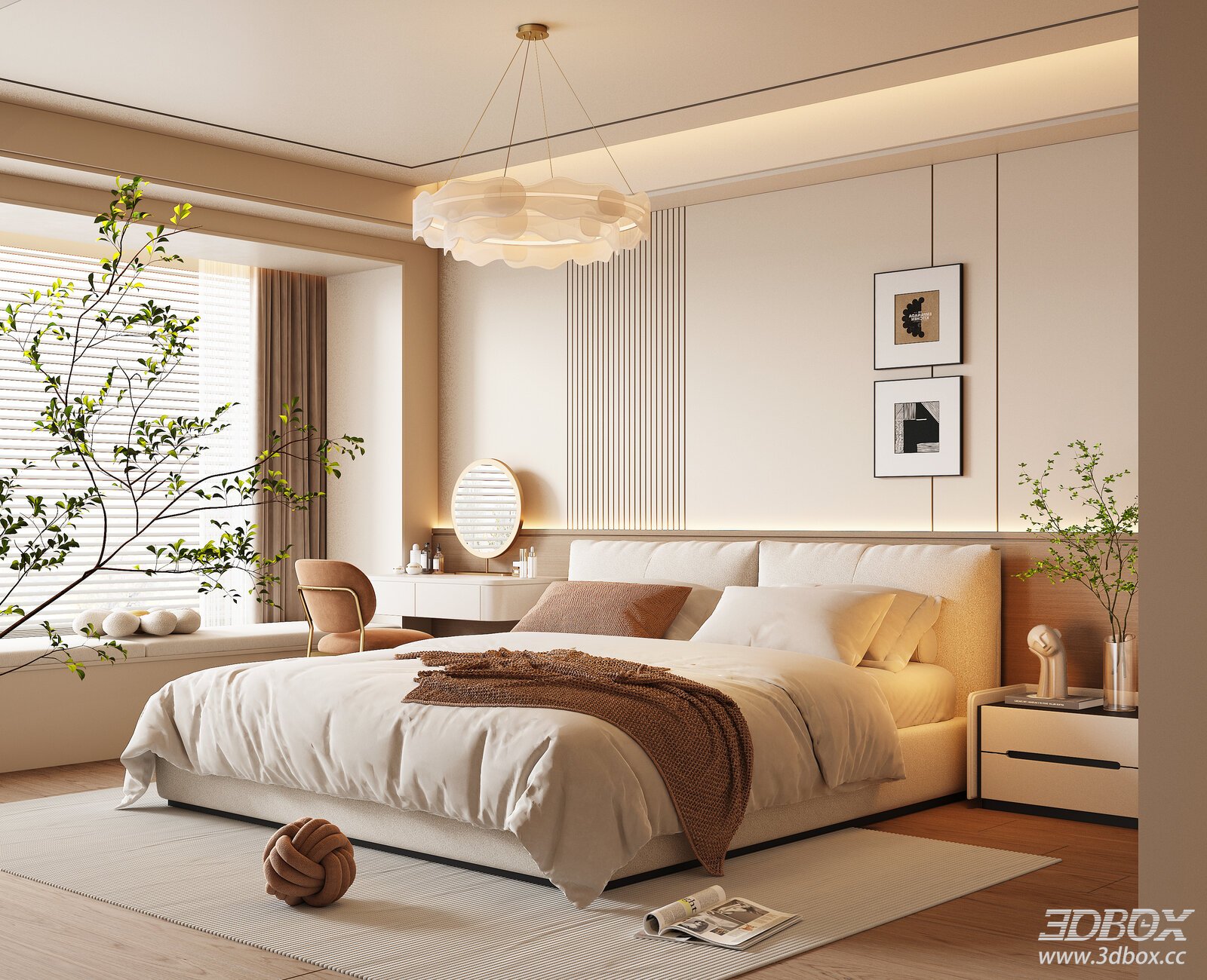 Modern Cream Style Bedroom