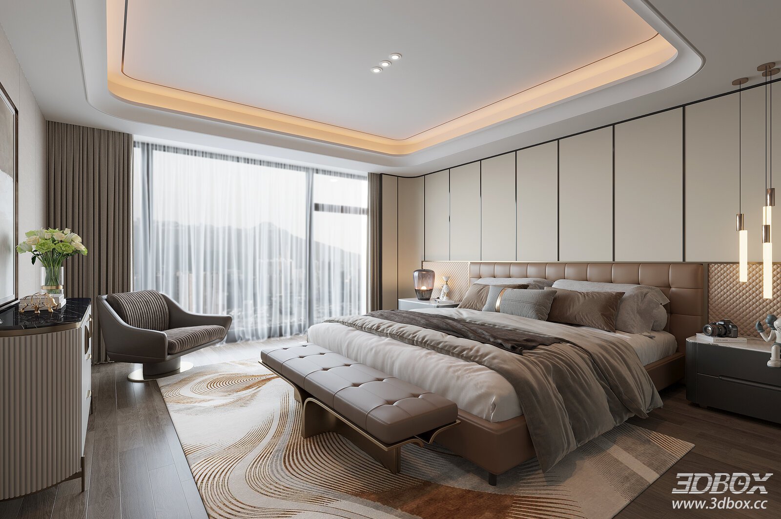 Modern Light Luxury Bedroom