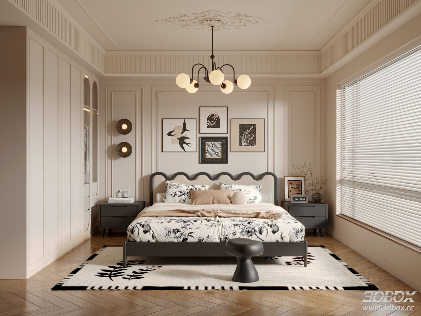French Vintage Bedroom