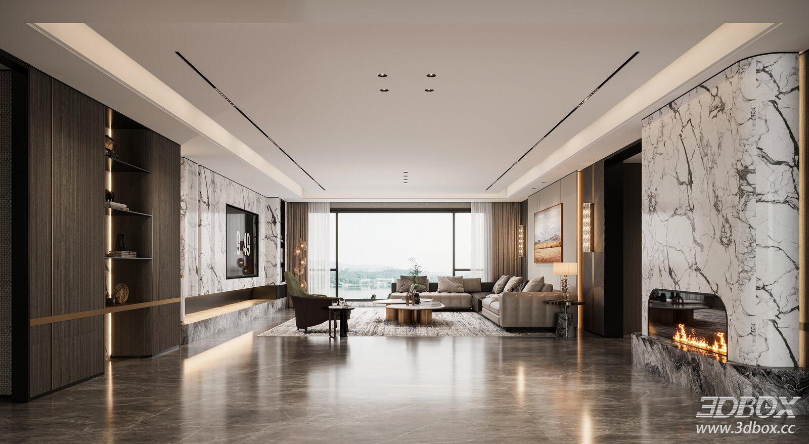 Modern Italian Living Room Modern Italian Dining Room Modern Light Luxury Living Room Modern Light Luxury Dining Room Sofa Sideboard Dining Chair[ID_