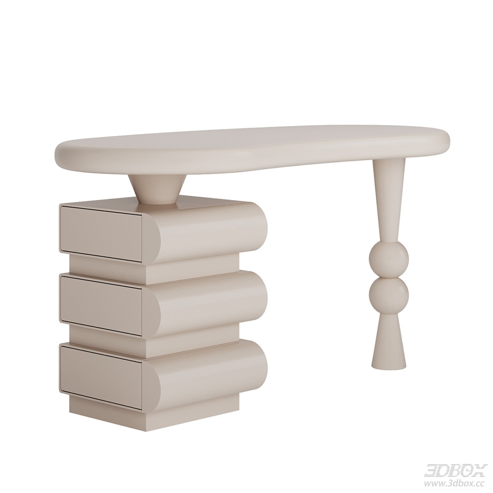 Cecil Unique Shape Desk