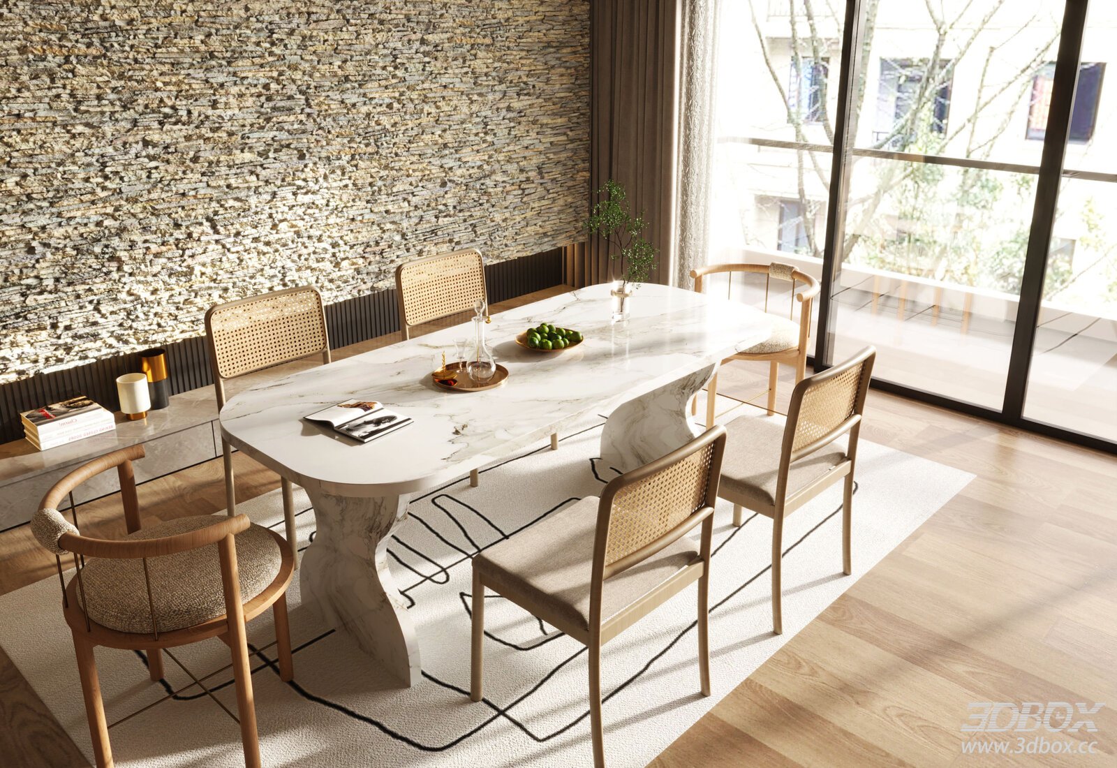 French Cream Style Dining Table