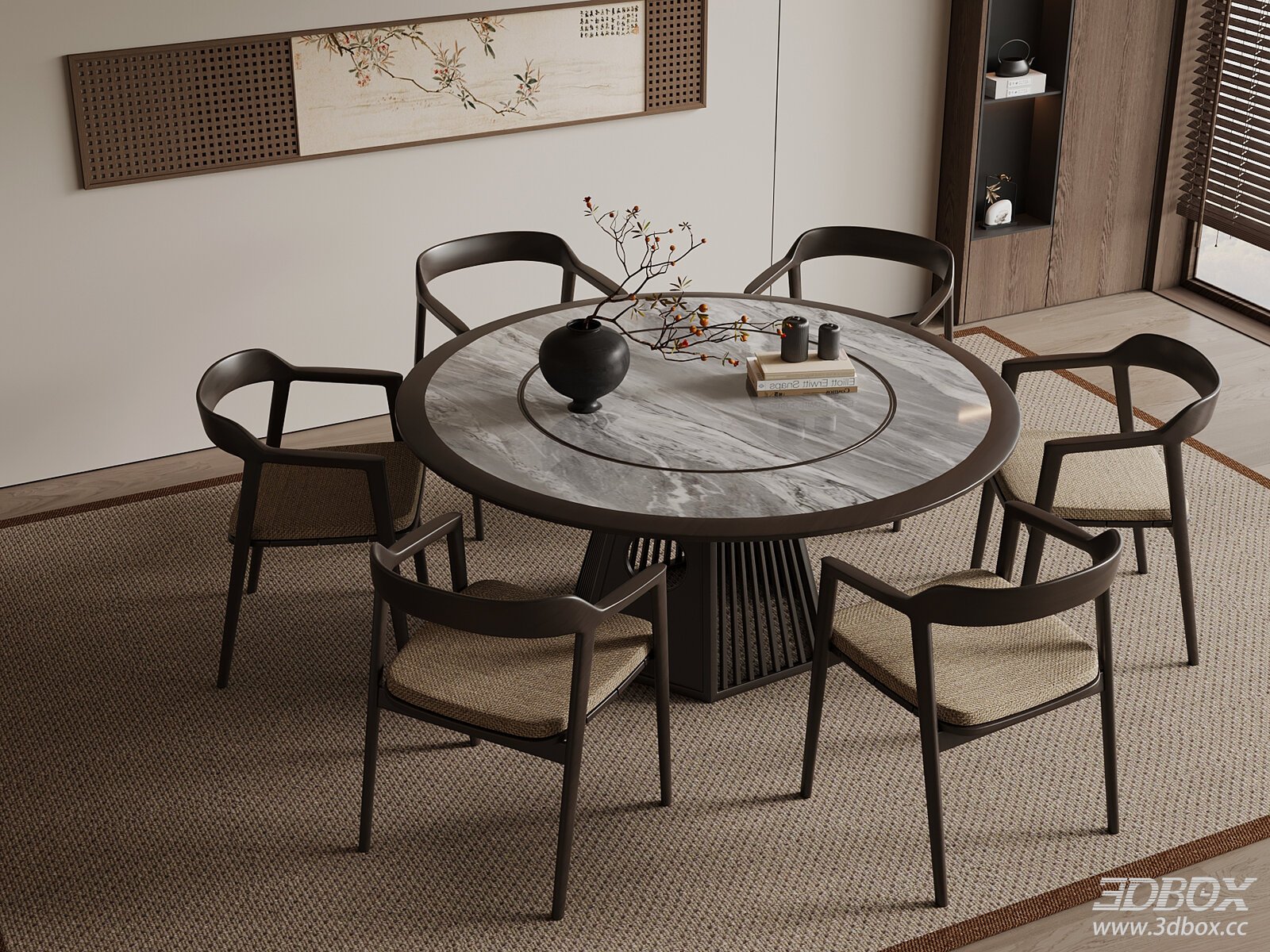 New Chinese Dining Table Round Table