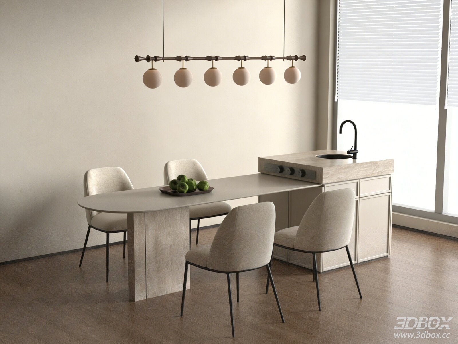 French French Cream Style Dining Table
