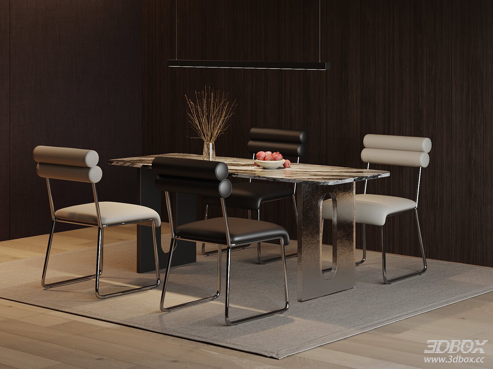 Modern Italian Minimalist Dining Table