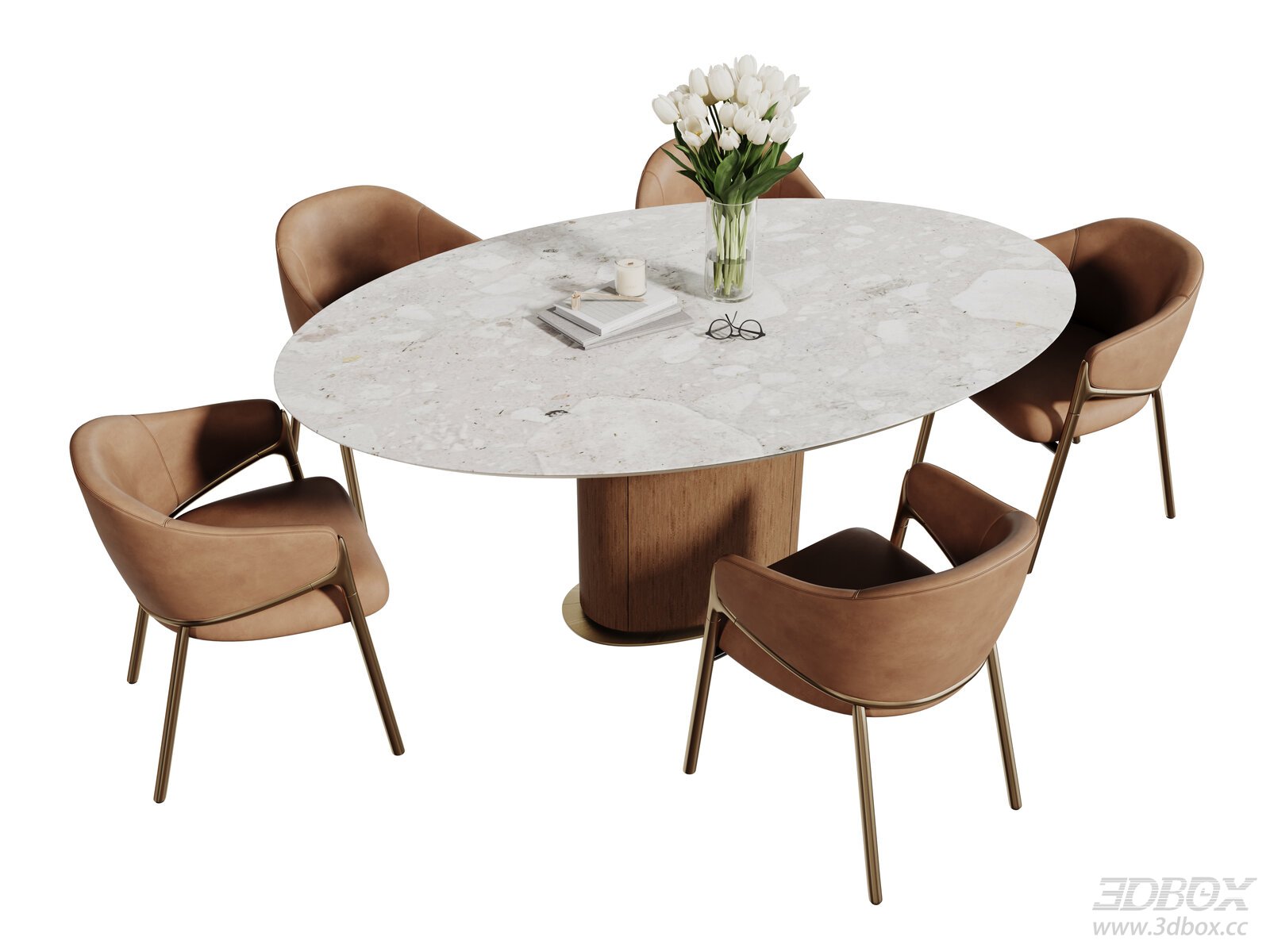 Modern Light Luxury Dining Table Dining Table Round Table