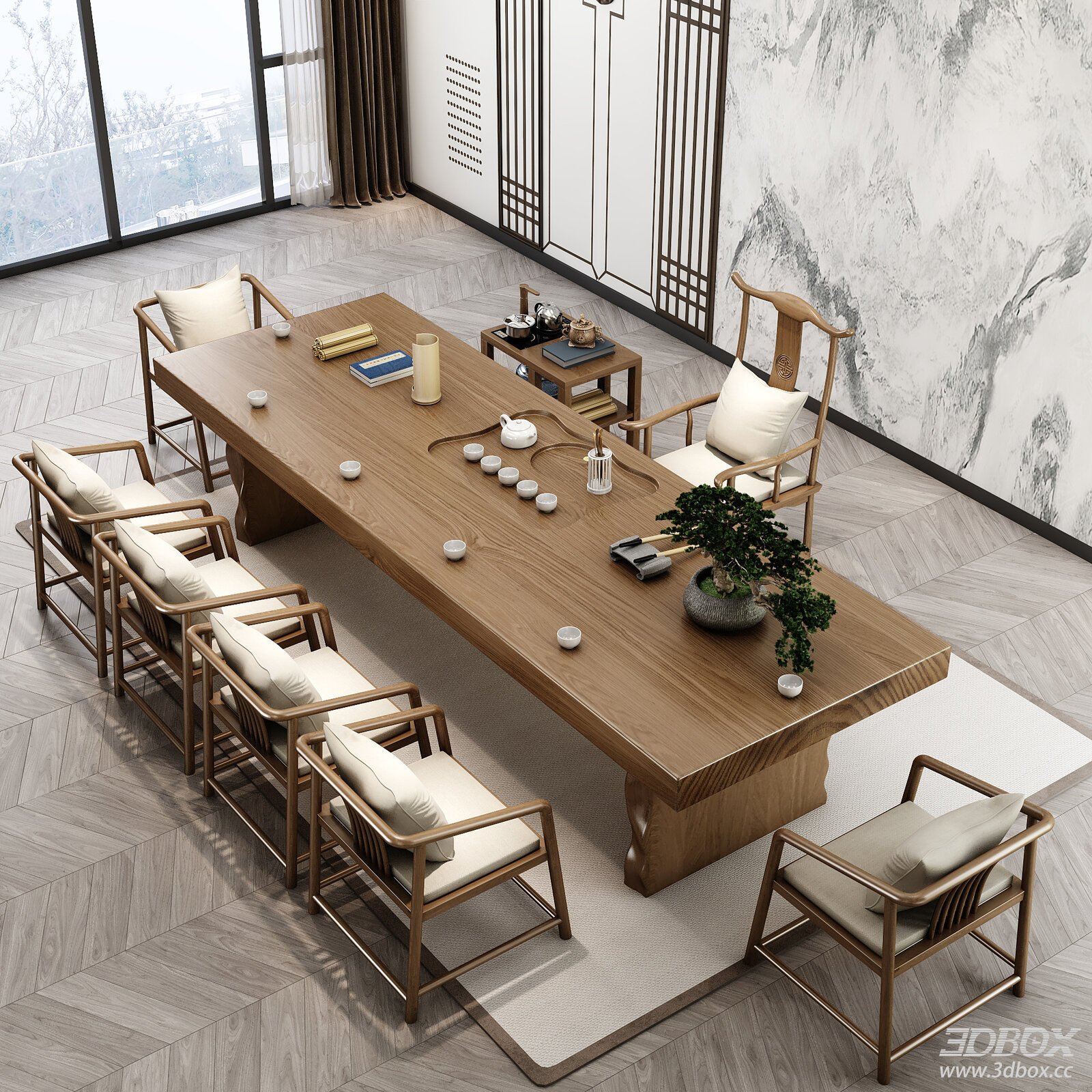 Chinese Style Tea Table