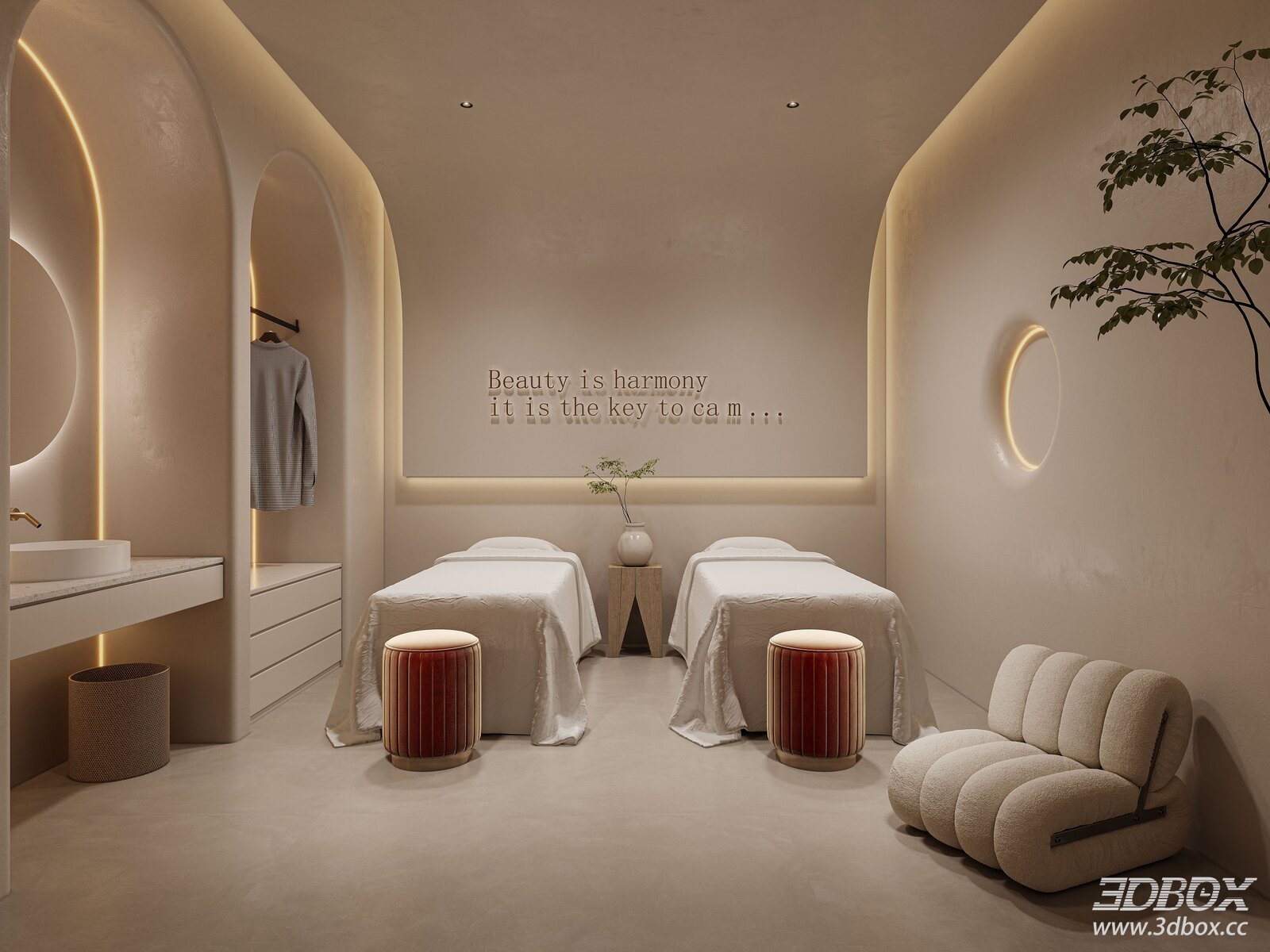 Modern Cream Style SPA