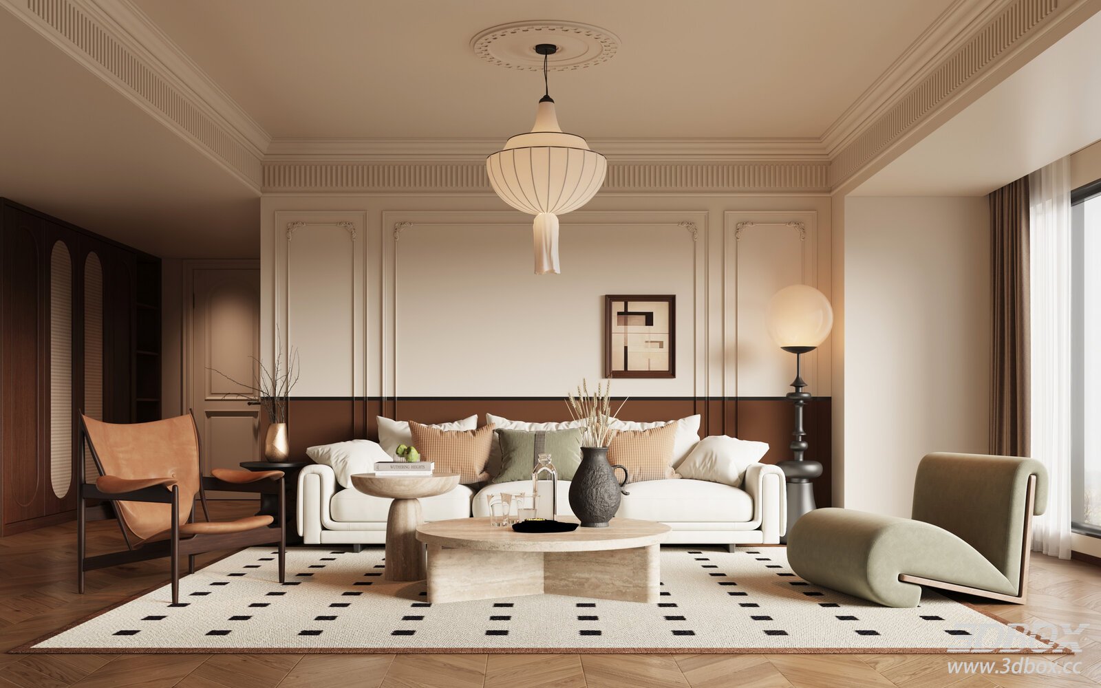 French Vintage Living Room