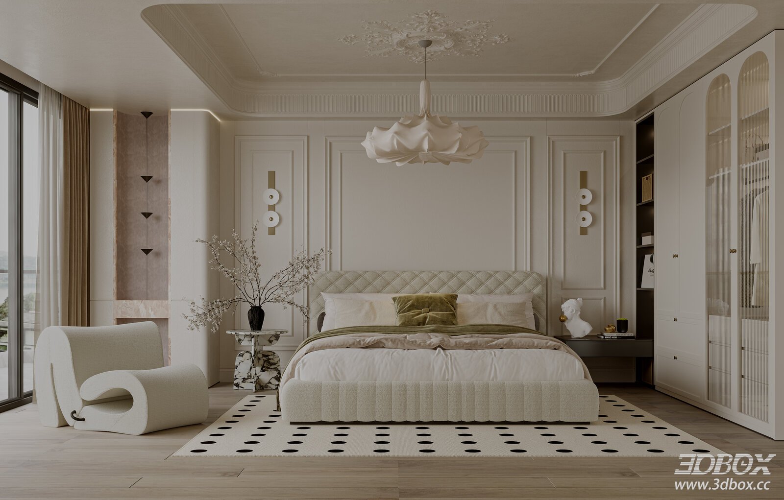 French Vintage Bedroom