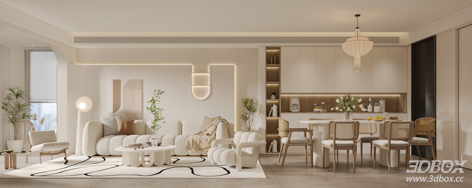 Cream Style Dining Room