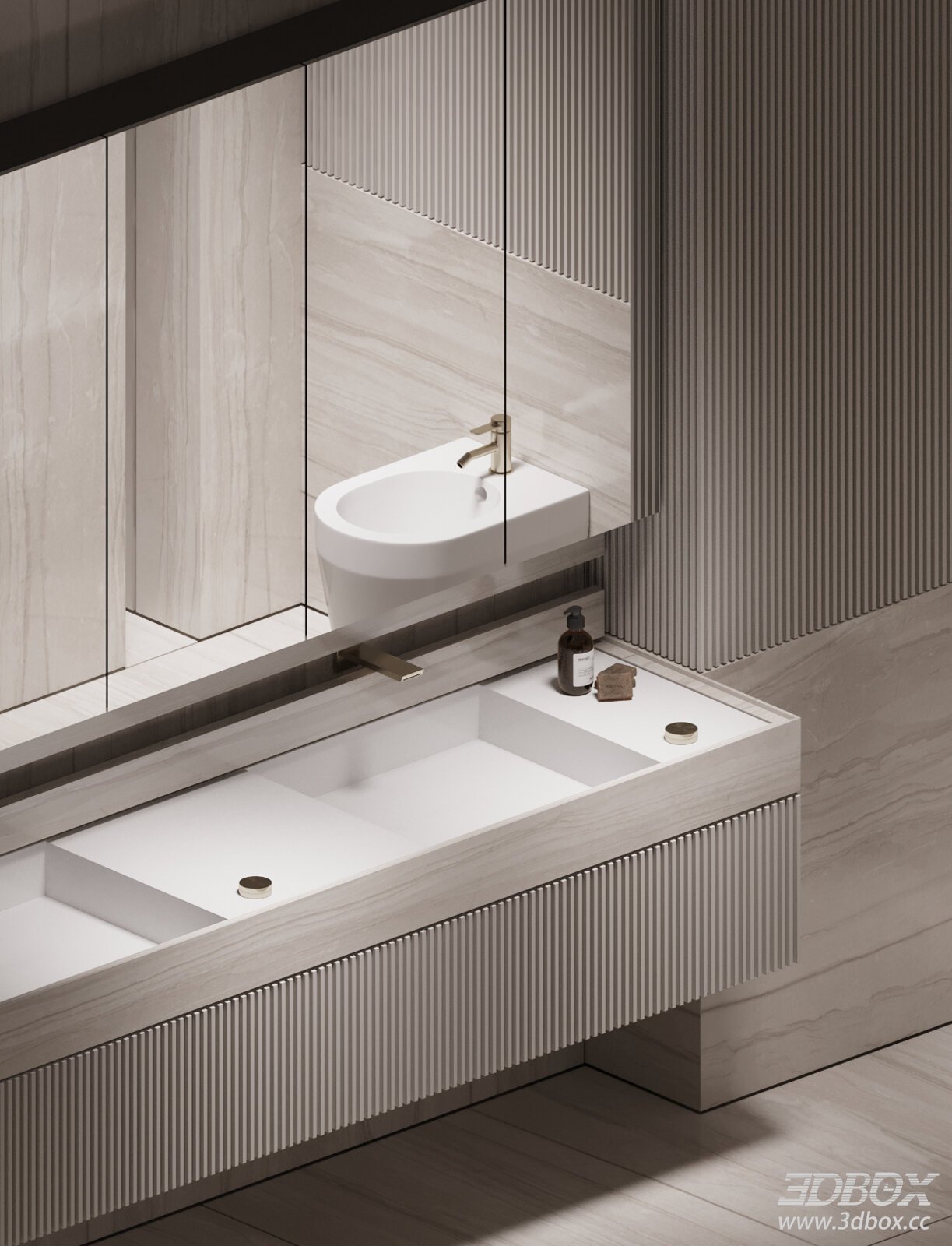 Modern Bathroom Cabinet Wash Basin