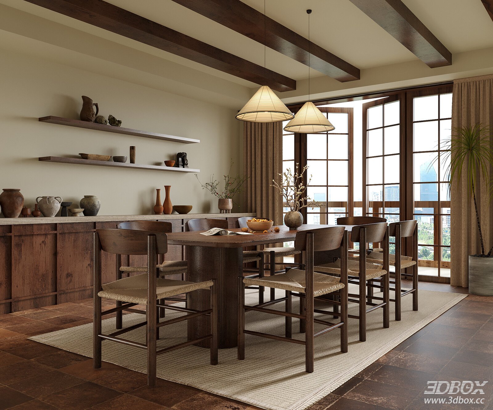 Wabi Sabi Dining Room Dining Table Dining Chair Dining Room Chandelier