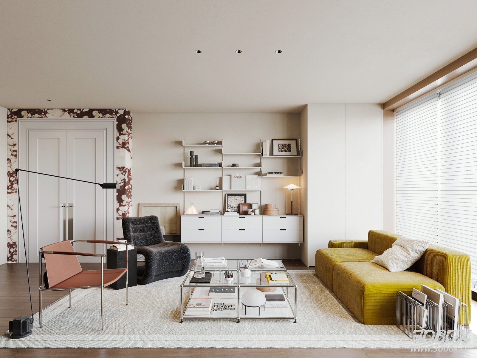 Modern Vintage Cream Style Living Room