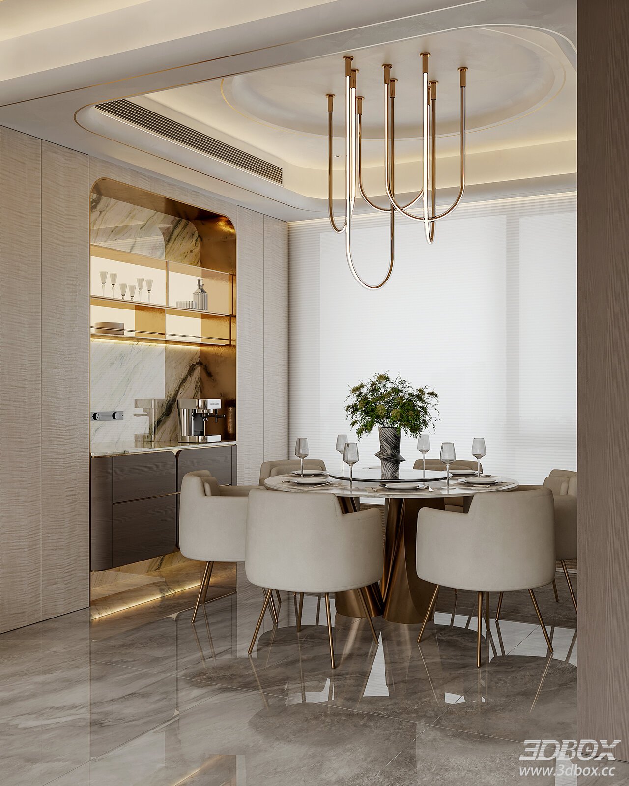Light Luxury Dining Room