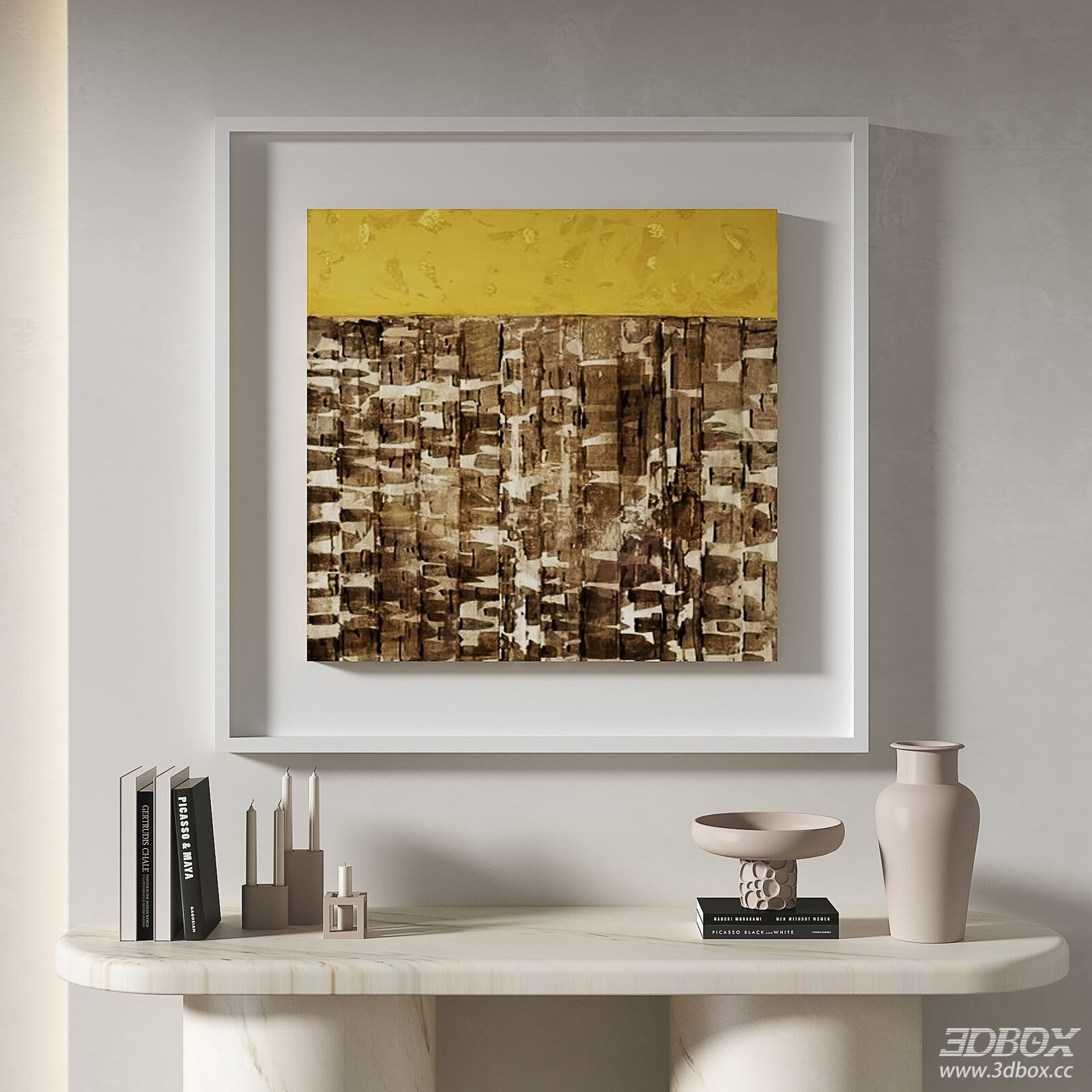 Modern Minimalist Cream Style Entryway Wall Art