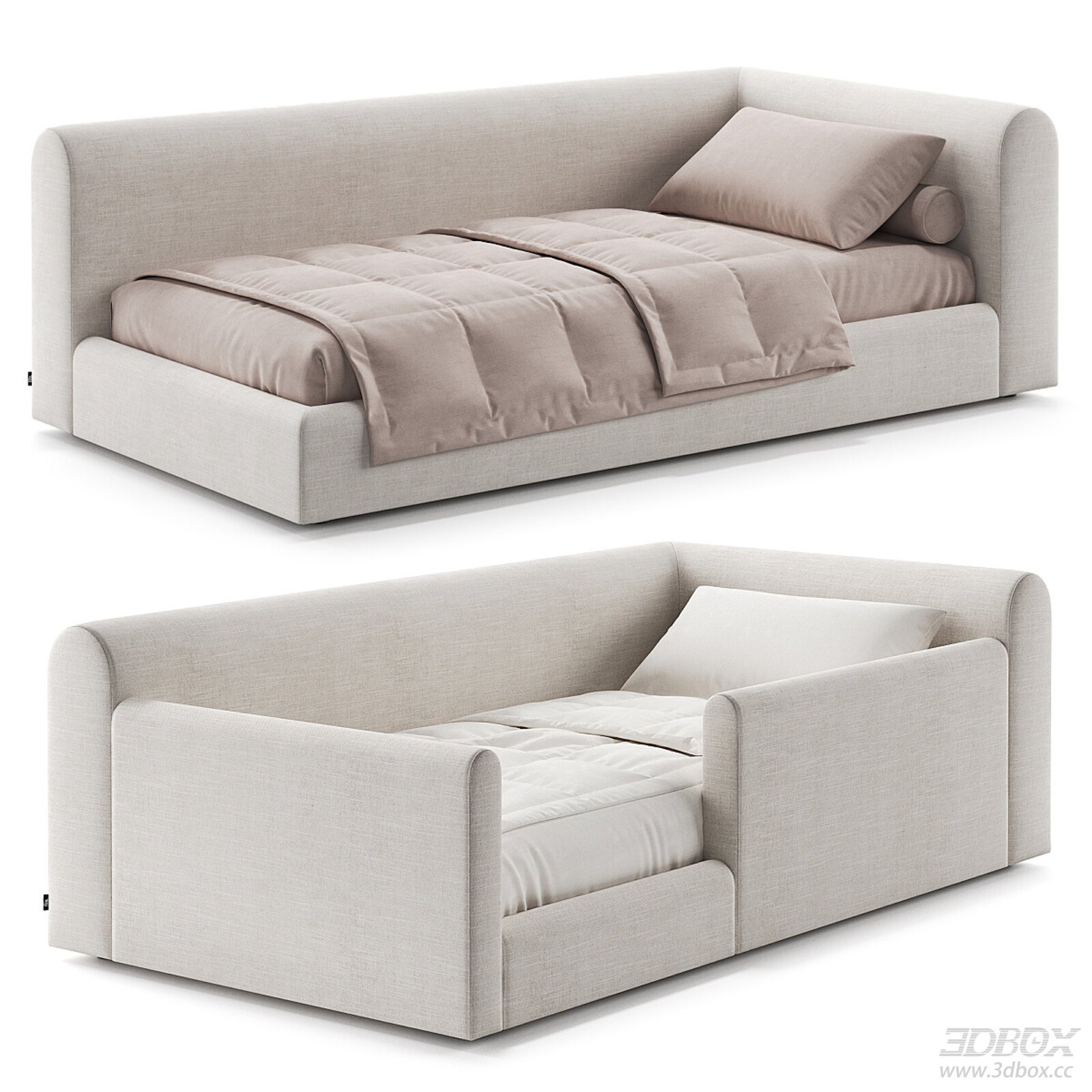 Modern Minimalist Single Bed