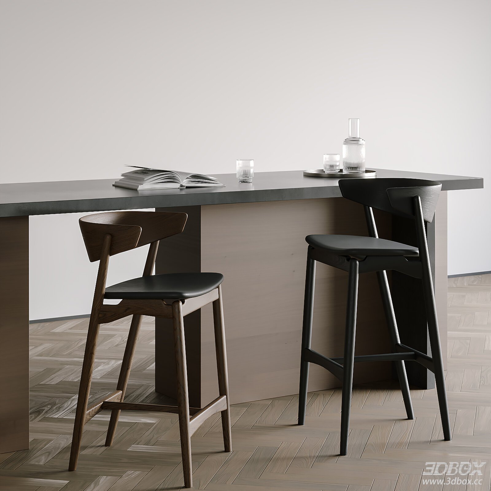 Modern Bar Counter Set