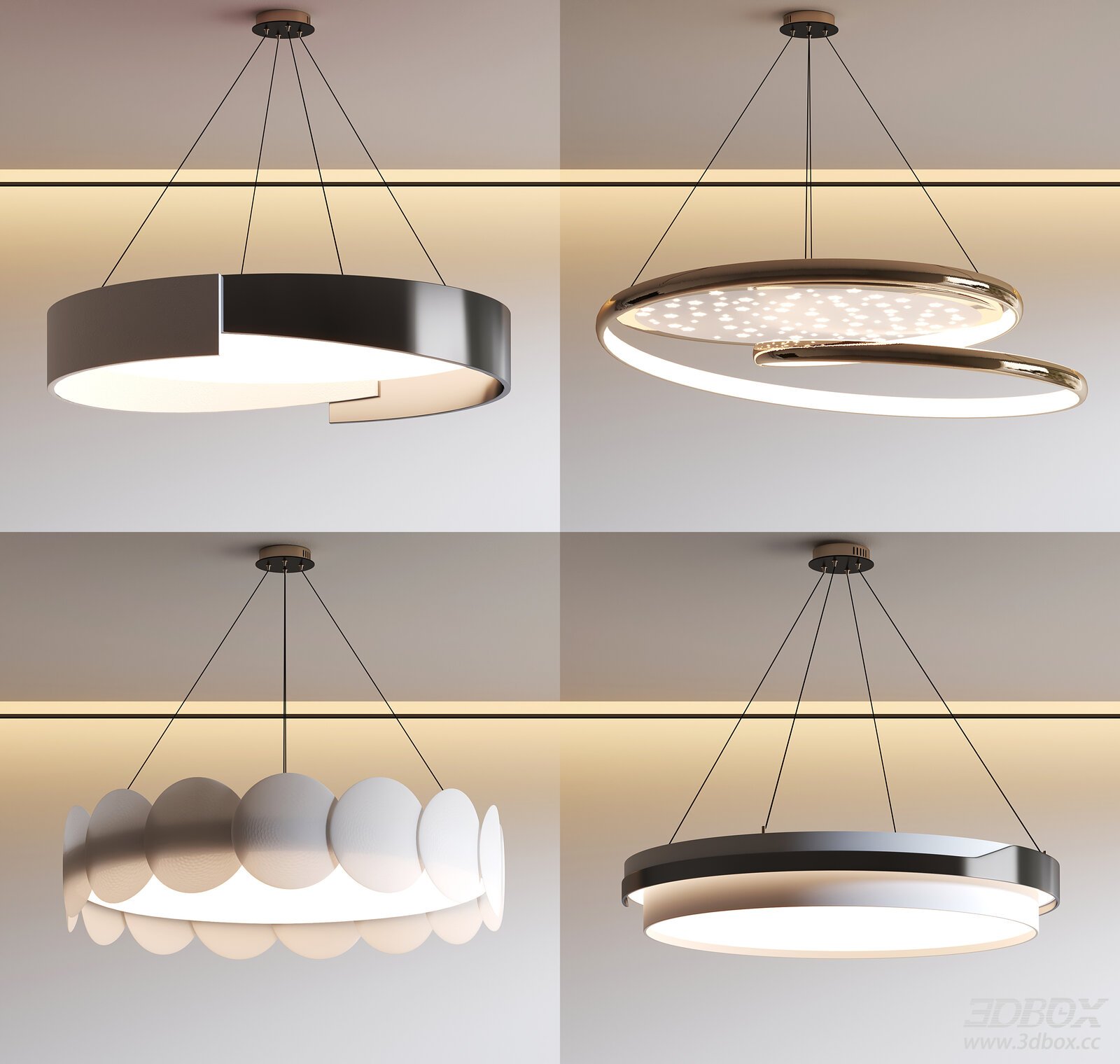 New Chinese Chandelier Set