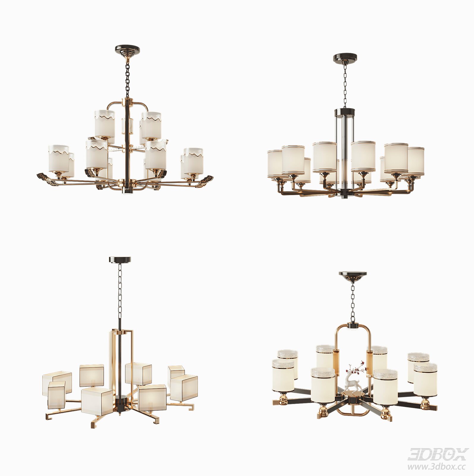 New Chinese Chandelier Metal