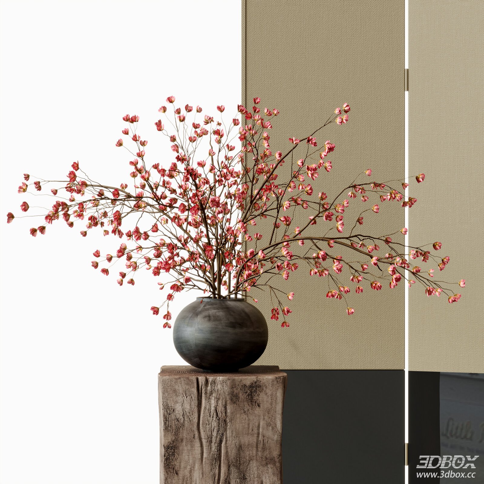 New Chinese Floral Art Decor Song Style Green Plant Decor Vase Landscape Potted Plant