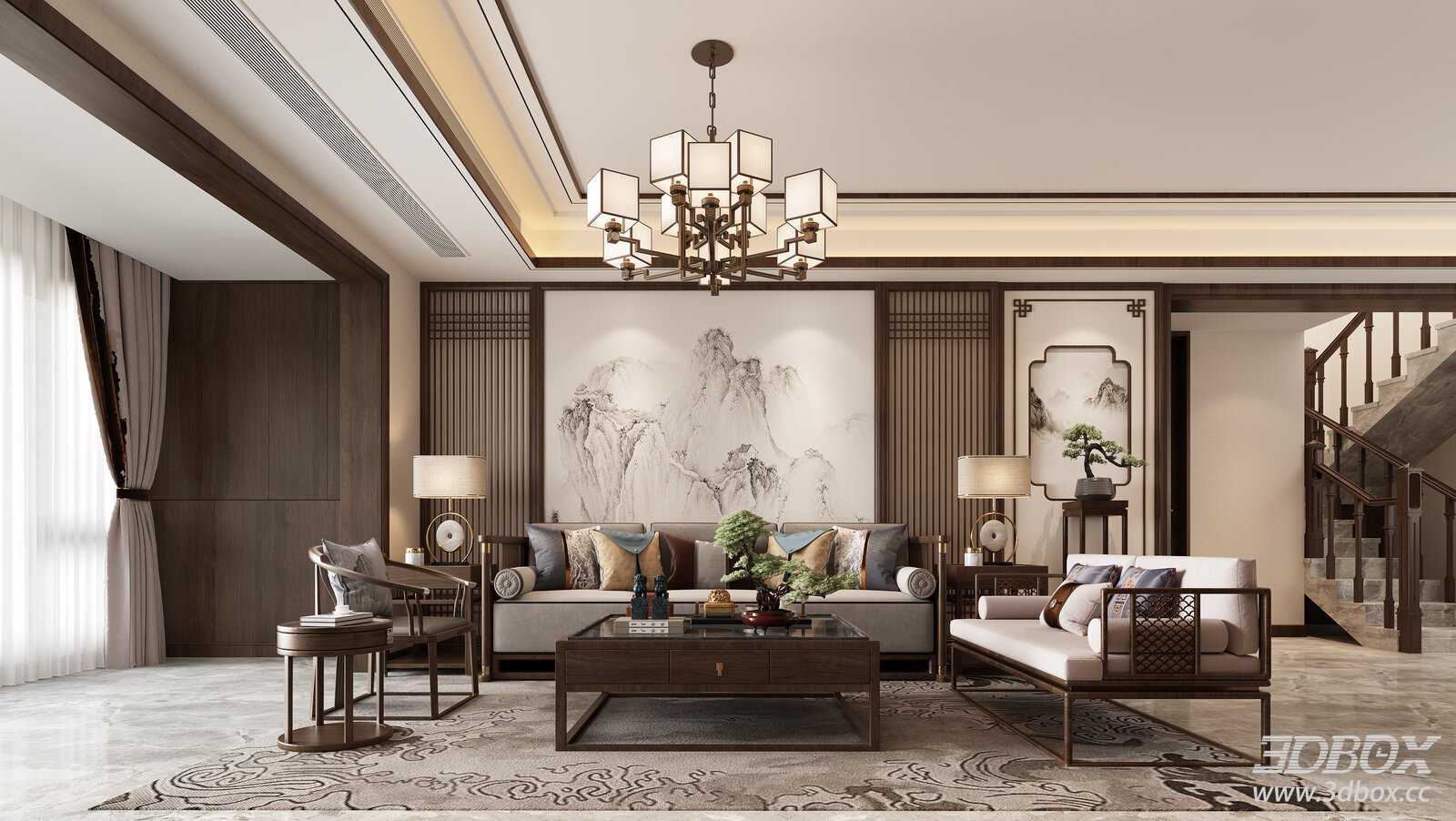 New Chinese Living Room