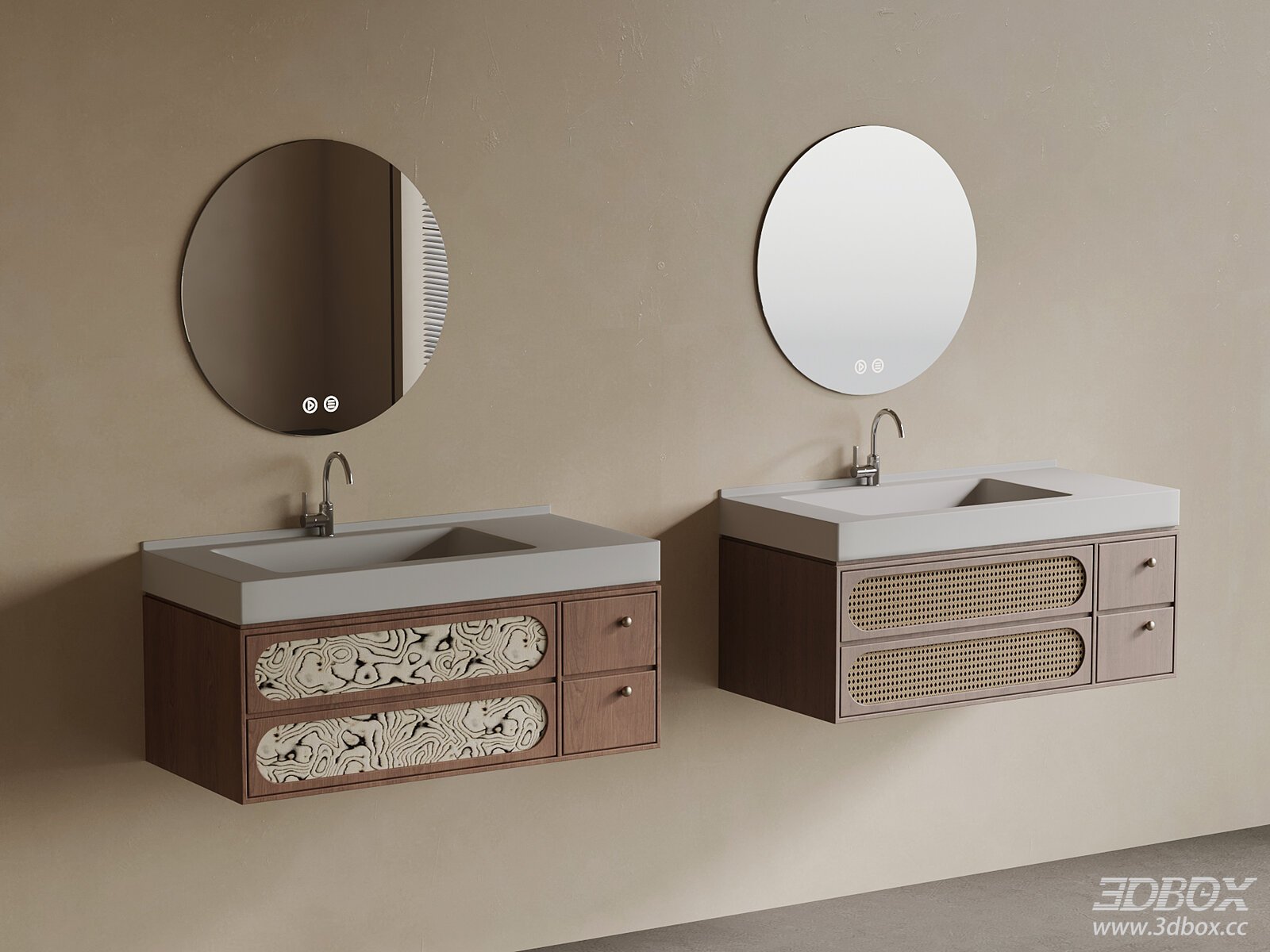 Modern Vintage Bathroom Cabinet