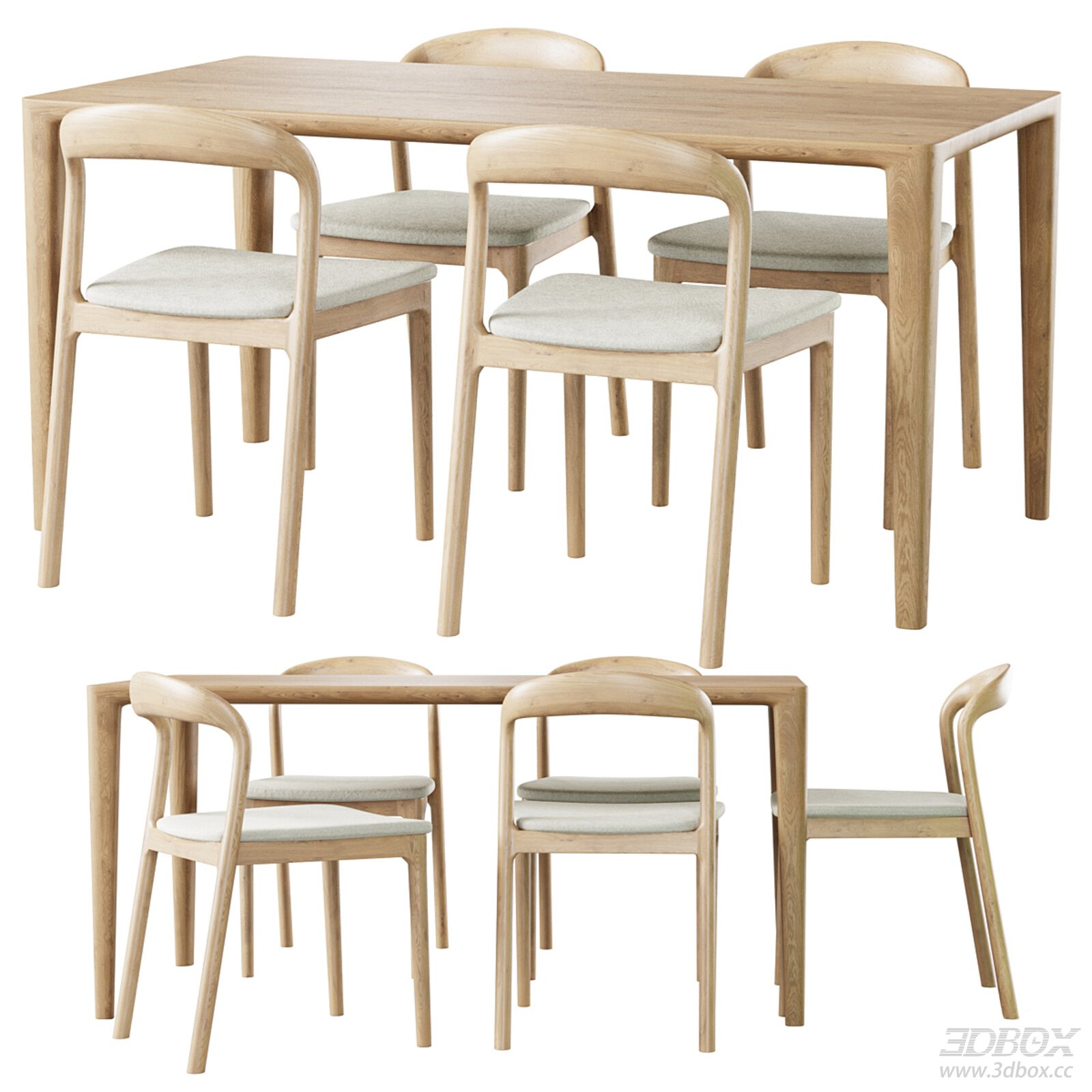 Solid Wood Dining Table Set