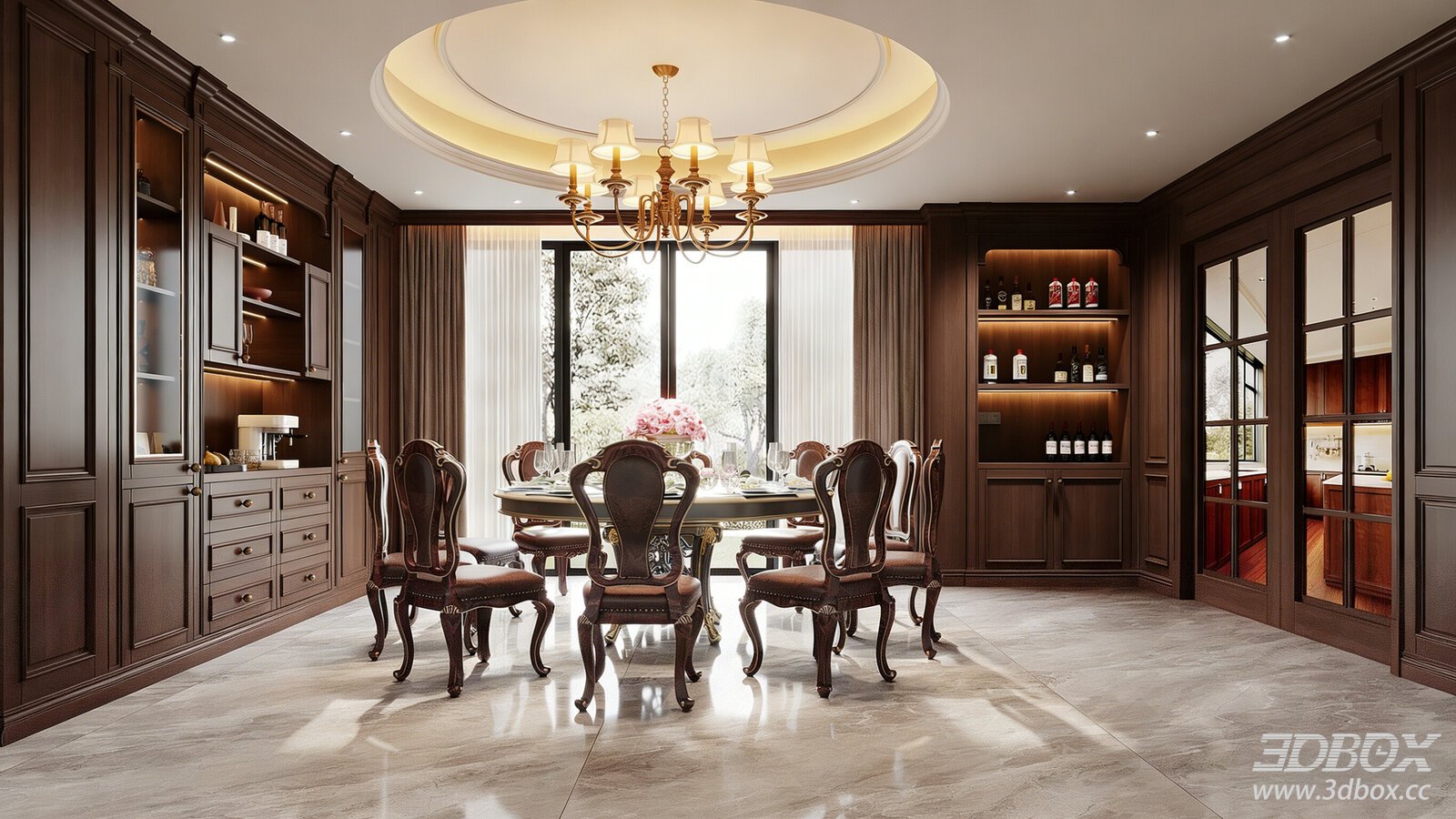 Chinese Villa Dining Room Dining Room