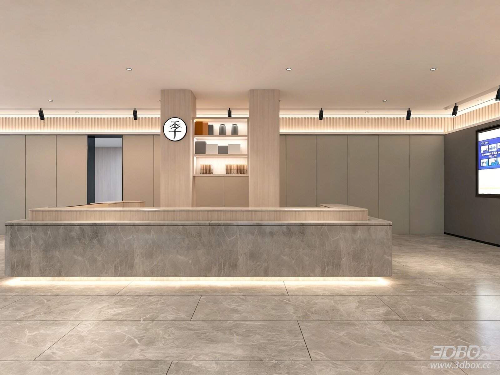 Modern Reception - Lobby 3D Model