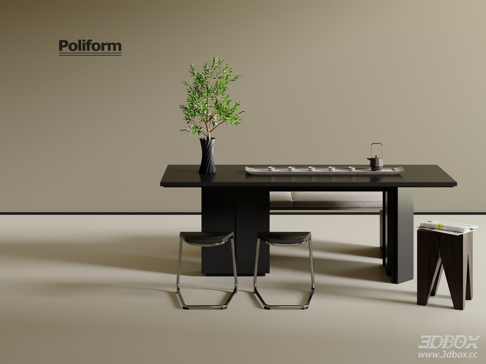 Modern Dining Table and Chair Set