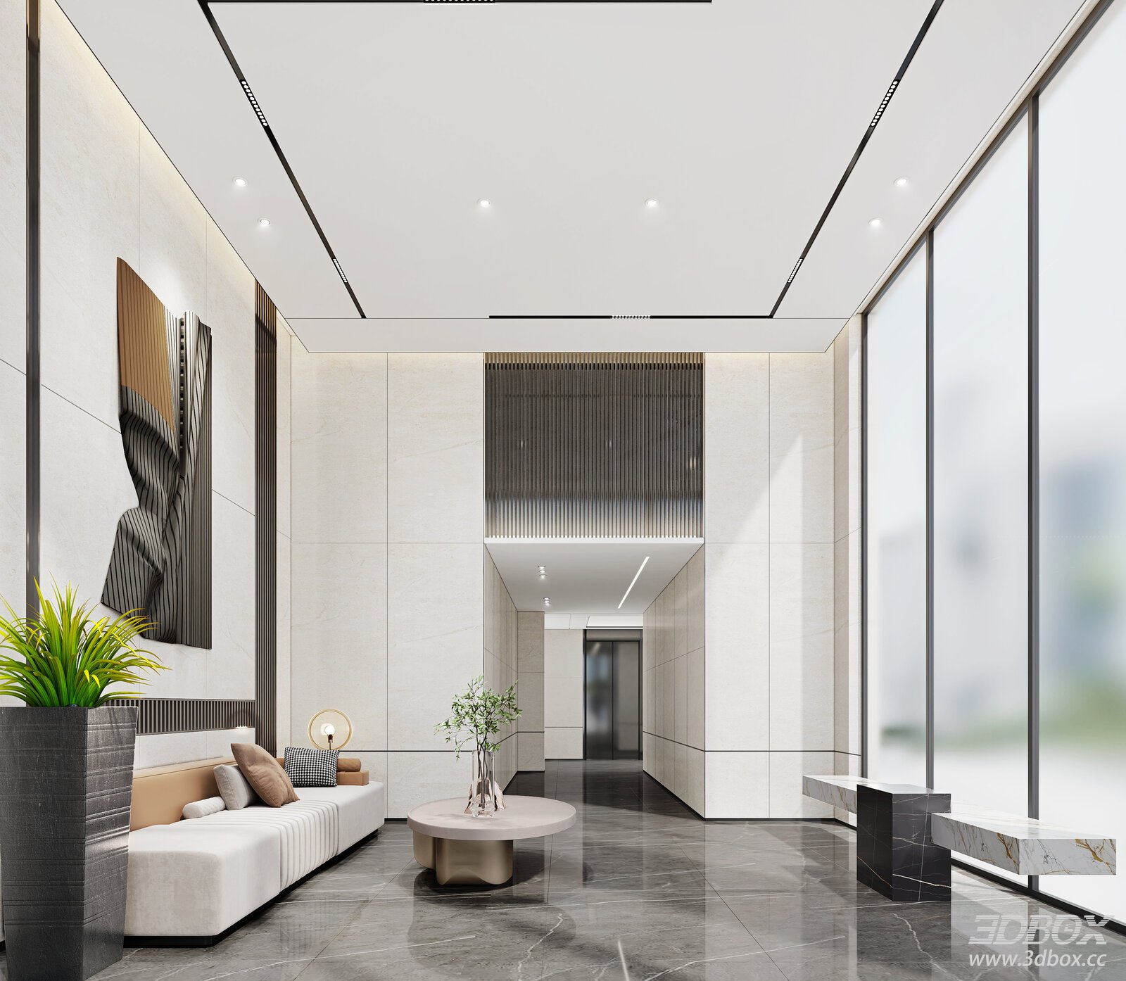 Modern Living Room 3D Model