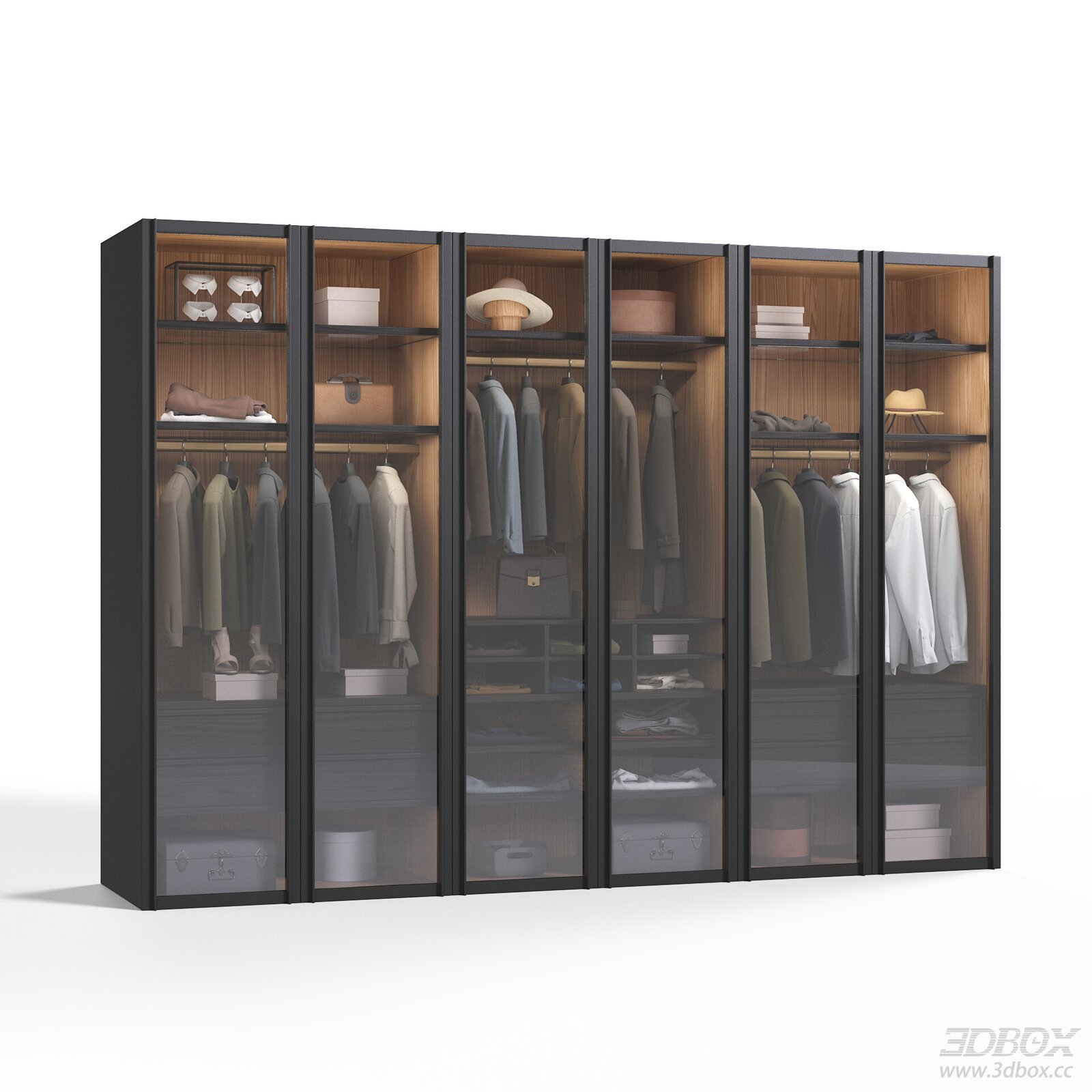 Modern Wardrobe 3D Model