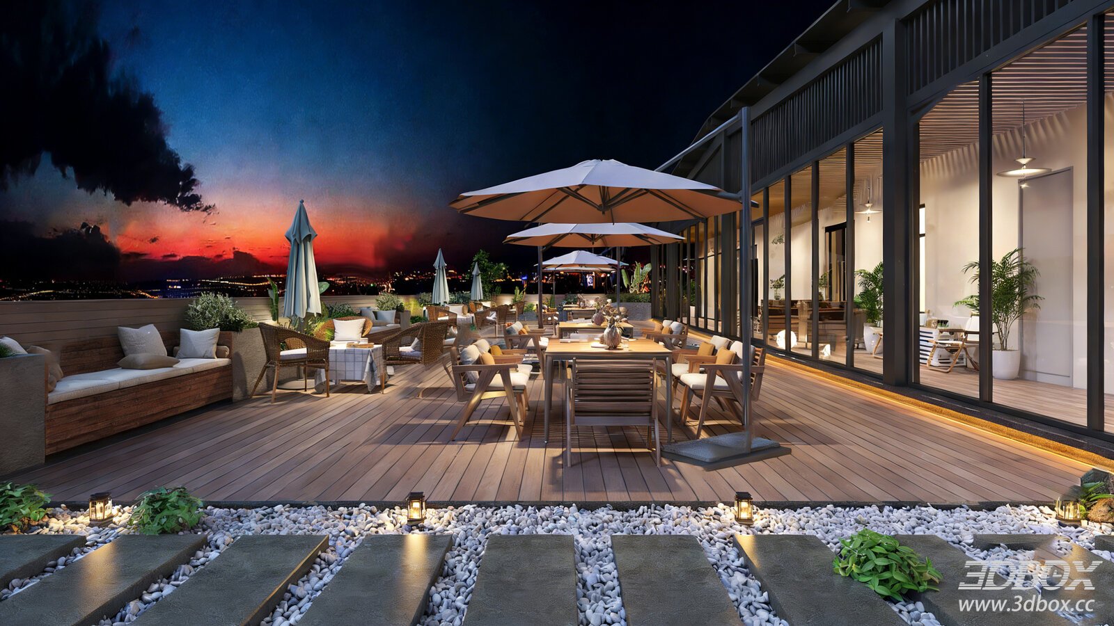 Outdoor Patio Furniture 3D Model