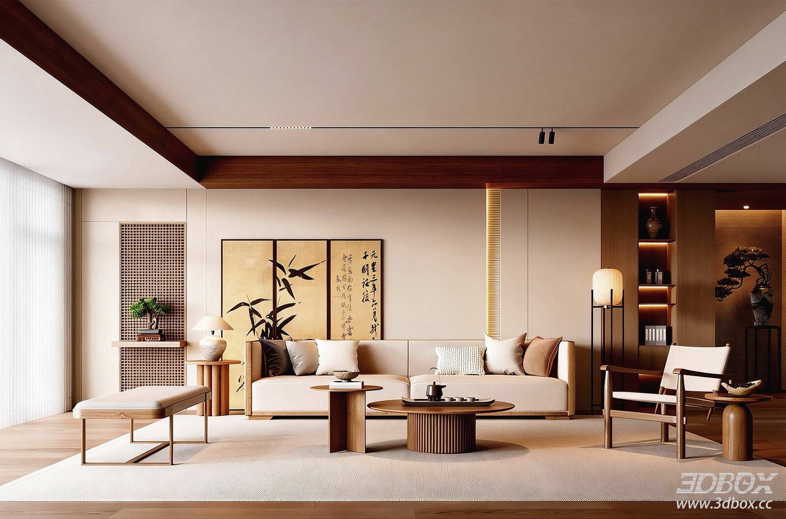Modern Living Room 3D Model