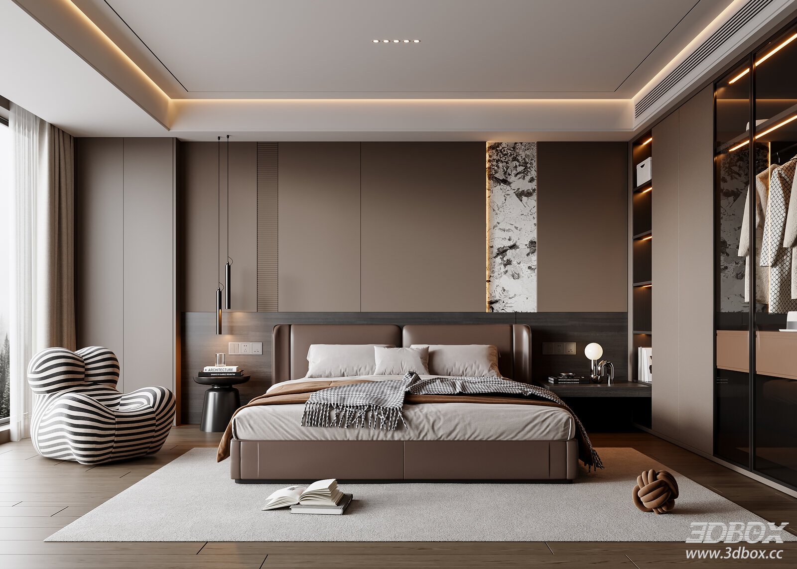 Modern Bedroom 3D Model