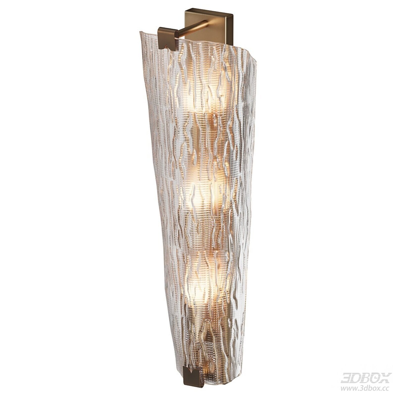Modern Glass Wall Light 3D Model