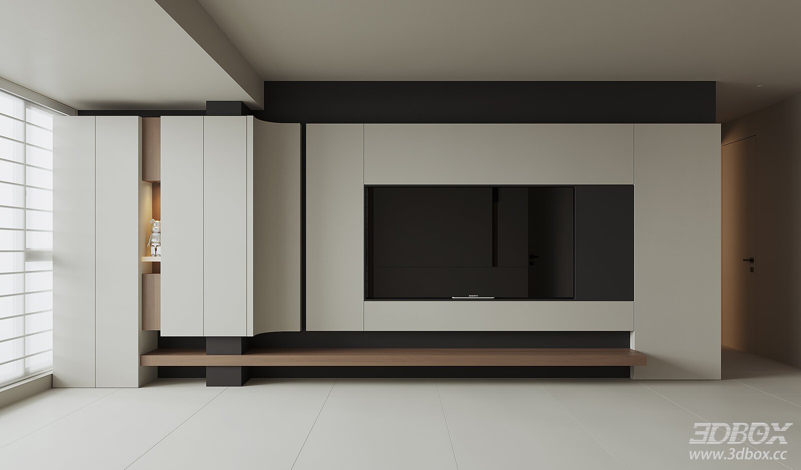 Modern Living Room TV Cabinet 3D Model