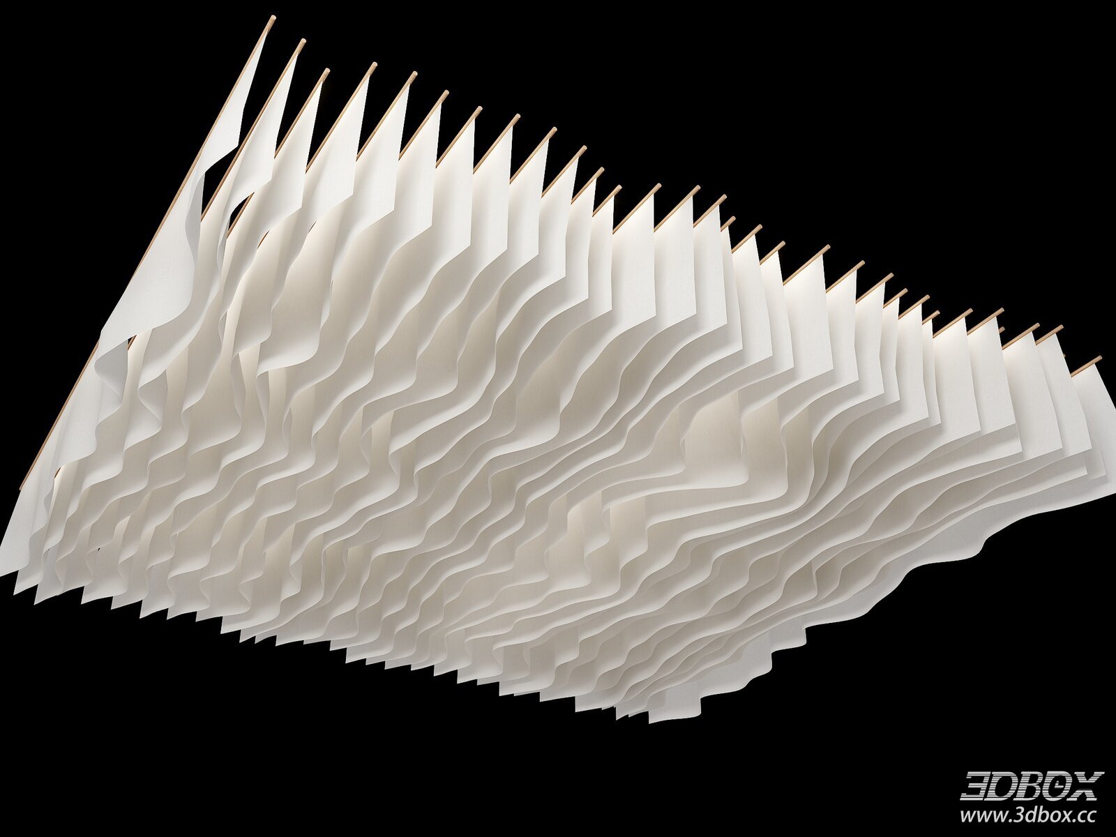Modern 3D Panel Decoration Model